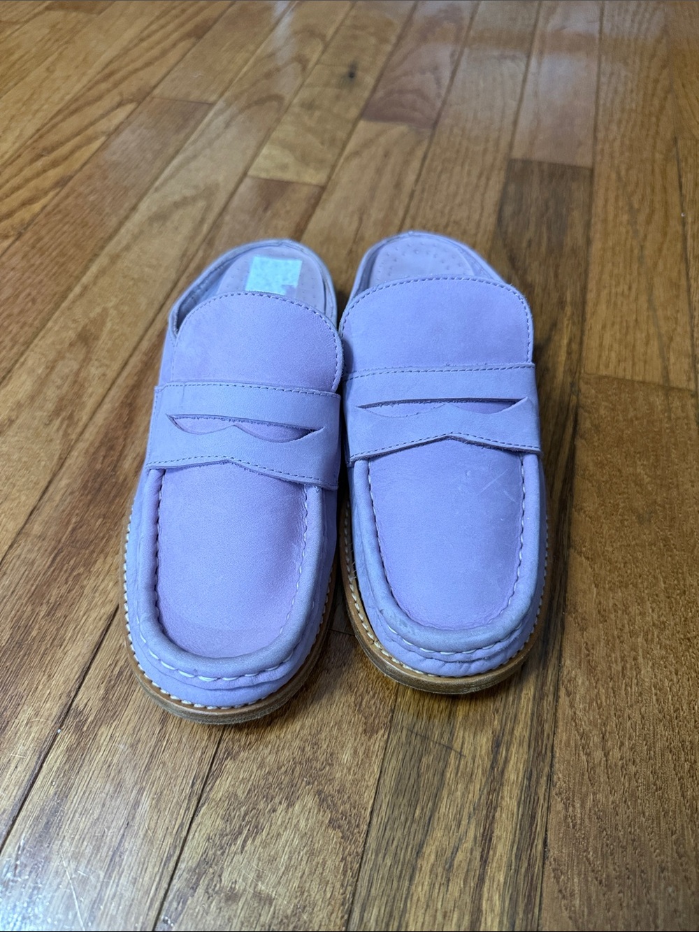 Kenneth Cole Lilac Suede Penny Loafers - Women's